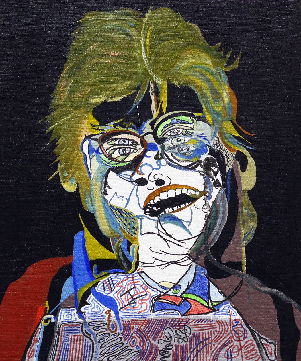 50 jelentős író a történelemben : Stephen King, 2015 (olaj és akril, vászon) alkotó: Benoit Erwann Boucherot