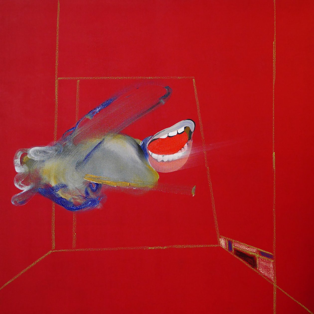 La colère, panel 1, 2016 (olaj és akril, vászon) alkotó: Benoit Erwann Boucherot