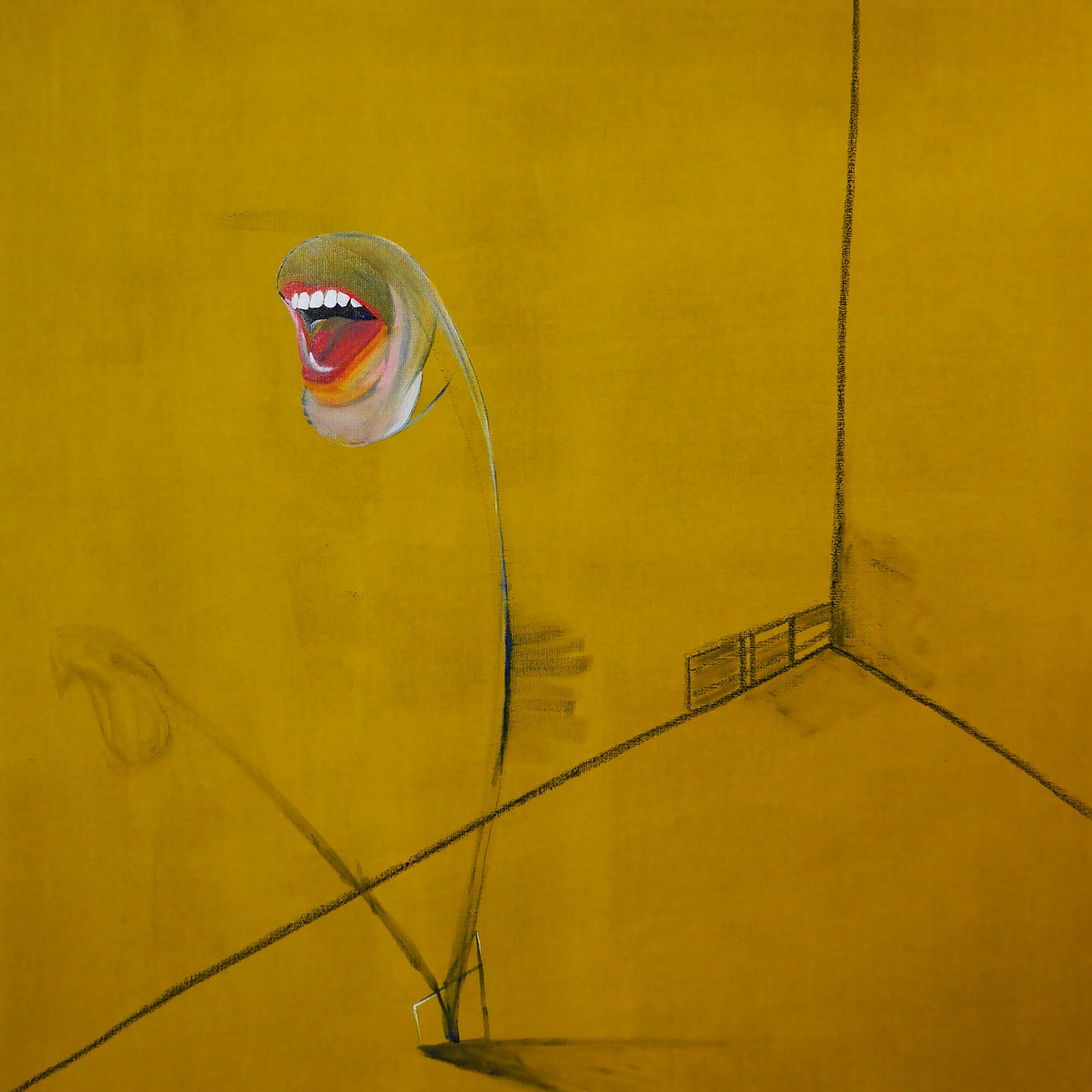 La colère, panel 2, 2016 (olaj és akril, vászon) alkotó: Benoit Erwann Boucherot