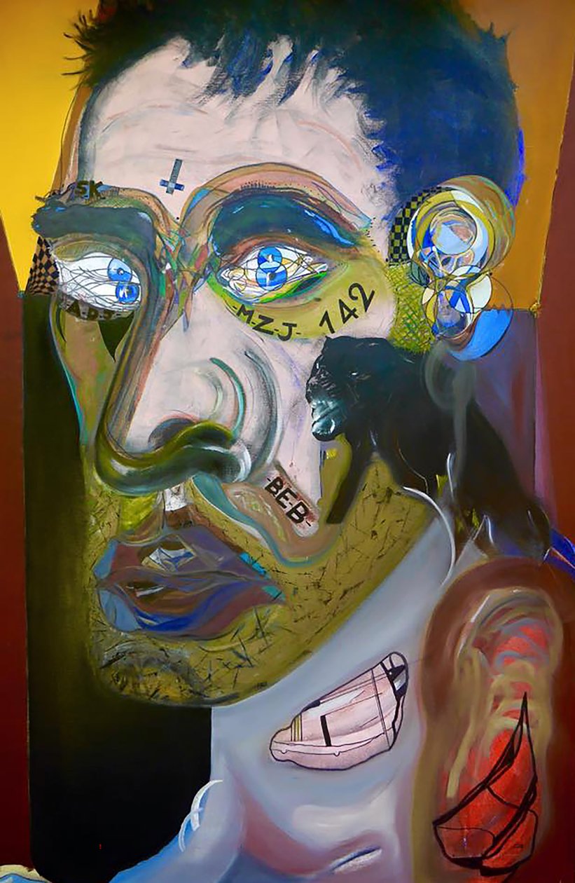 Utolsó önarckép Mexikó előtt, 2015 (olaj és akril, vászon) alkotó: Benoit Erwann Boucherot