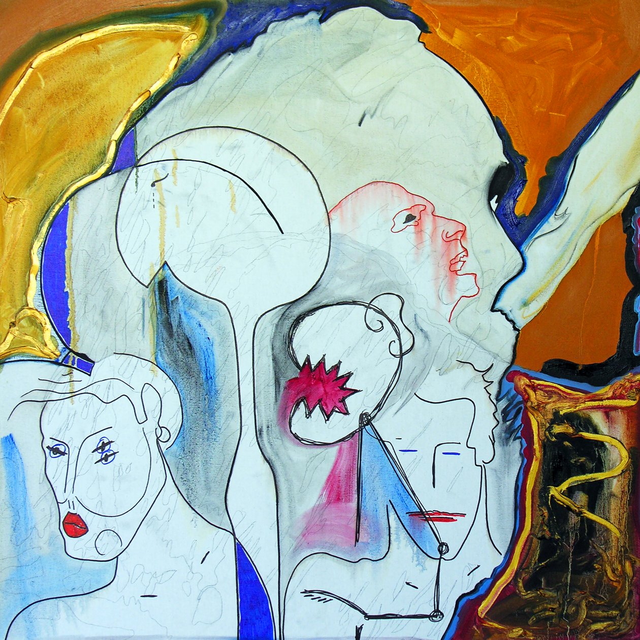 Michael Ackerman, 2001 (olaj, vászon) alkotó: Benoit Erwann Boucherot
