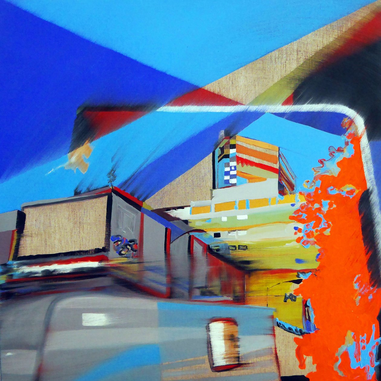 Overlandscape : Mexico 2, 2016 (olaj, vászon) alkotó: Benoit Erwann Boucherot