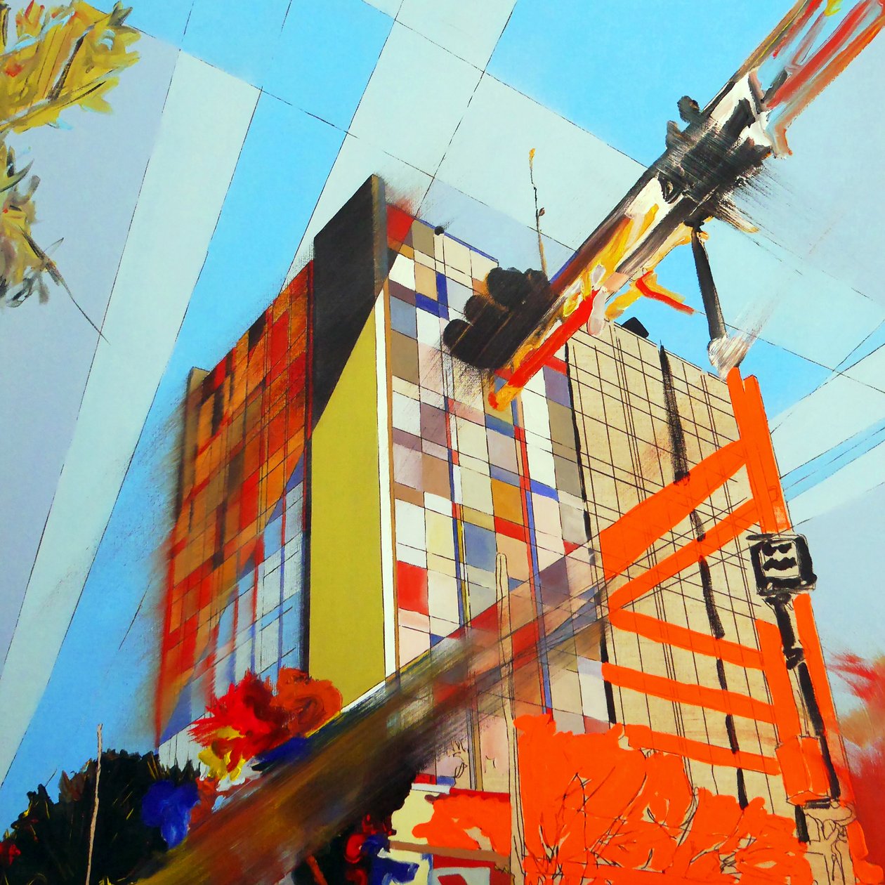 Overlandscape : Mexico 3, 2016 (olaj, vászon) alkotó: Benoit Erwann Boucherot