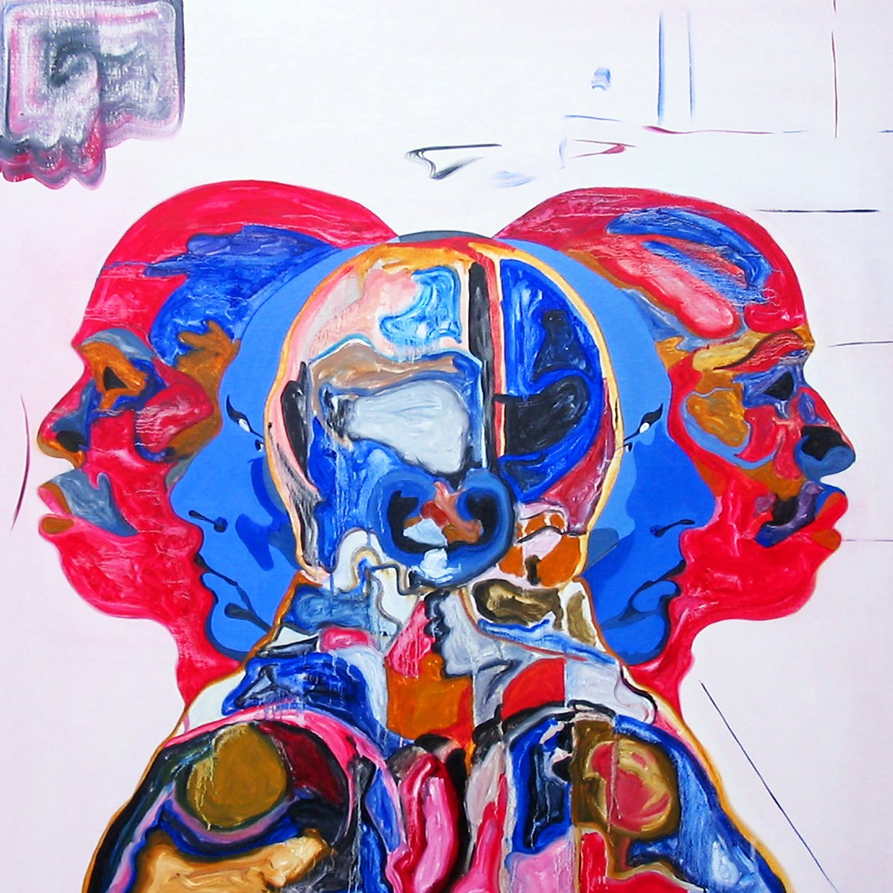 Robert M. és a fiúk, 2005 (olaj, vászon) alkotó: Benoit Erwann Boucherot