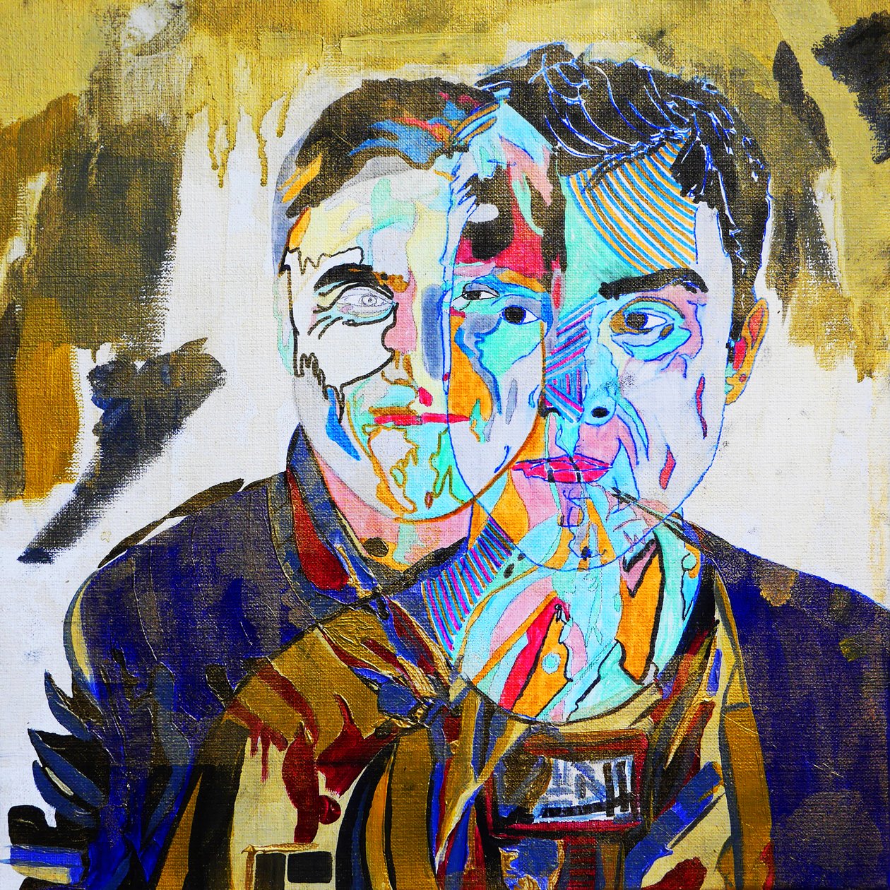 Surportrait : Jean-Marie Héliès, 2019 (olaj és akril, vászon) alkotó: Benoit Erwann Boucherot