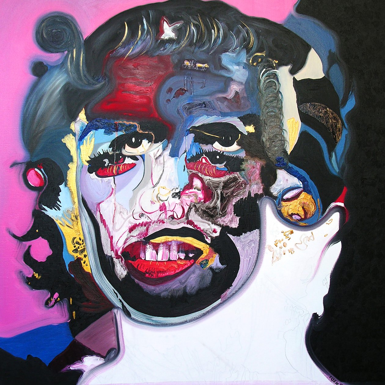 Surportrait : Marilyn Monroe  Che Guevara, 2003 (olaj, vászon) alkotó: Benoit Erwann Boucherot
