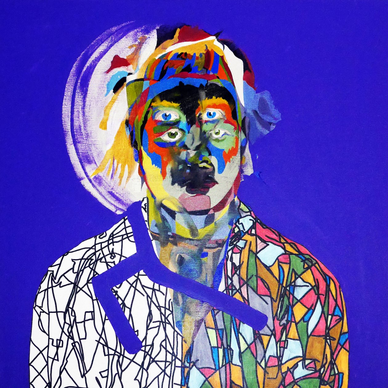 Surportrait : Olivier Corseri, 2019 (olaj, vászon) alkotó: Benoit Erwann Boucherot
