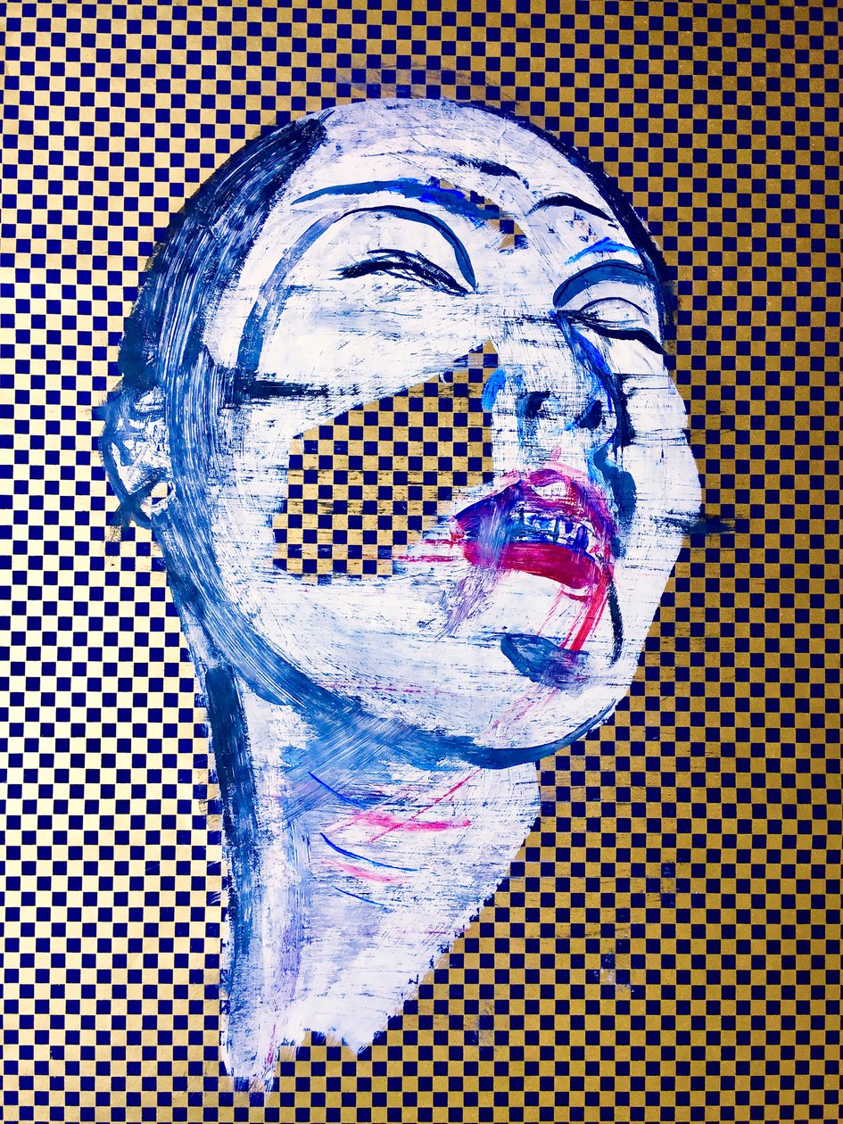 overportrait, 2022 (akril, papír) alkotó: Benoit Erwann Boucherot