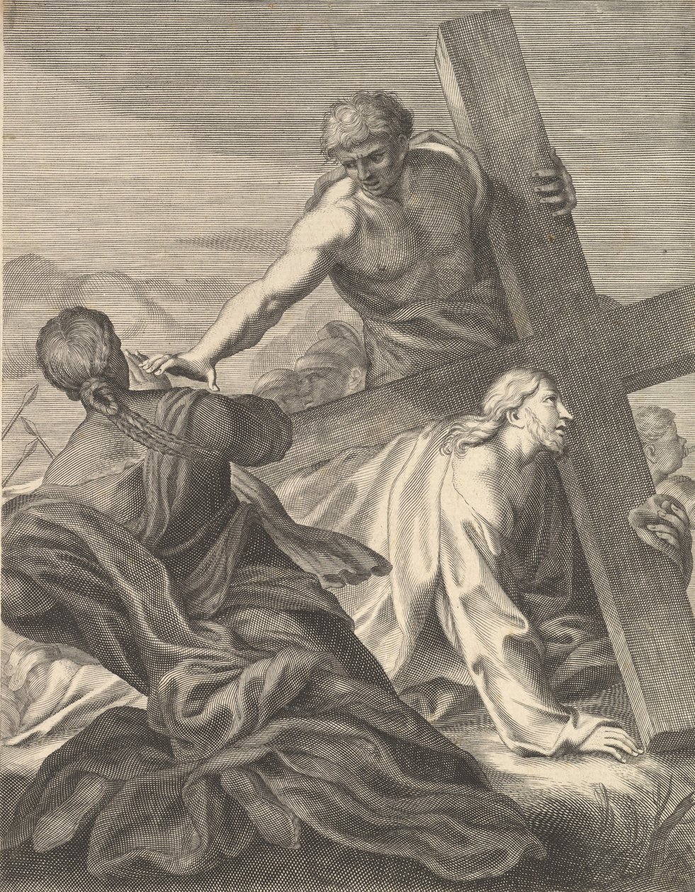 A keresztet hordozó Krisztus, 1680-1719. alkotó: Benoit Thiboust