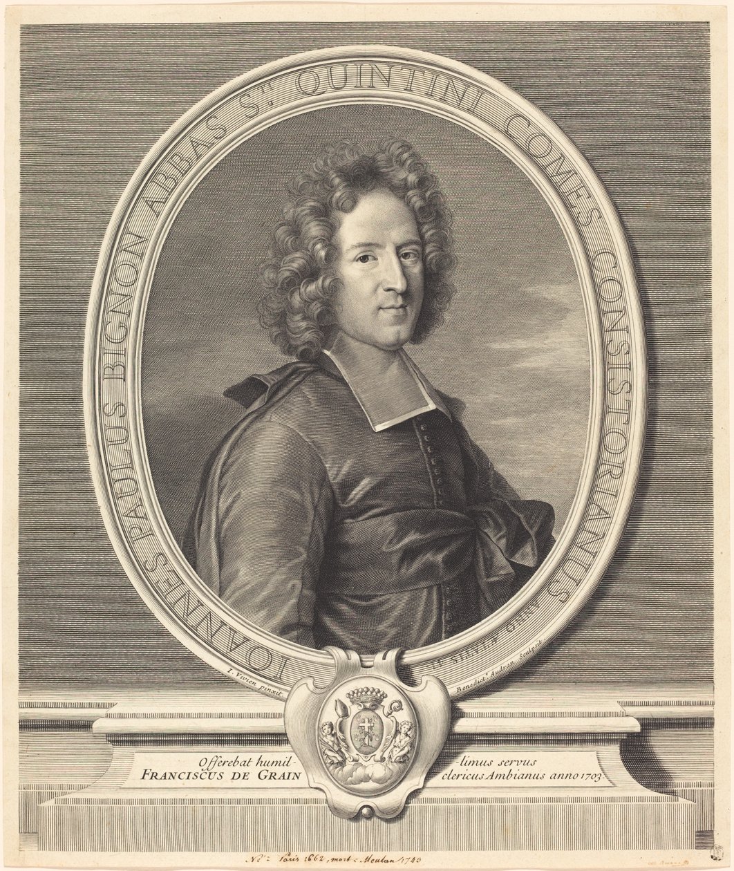 J. P. Bignon alkotó: Benoît Audran I after Joseph Vivien