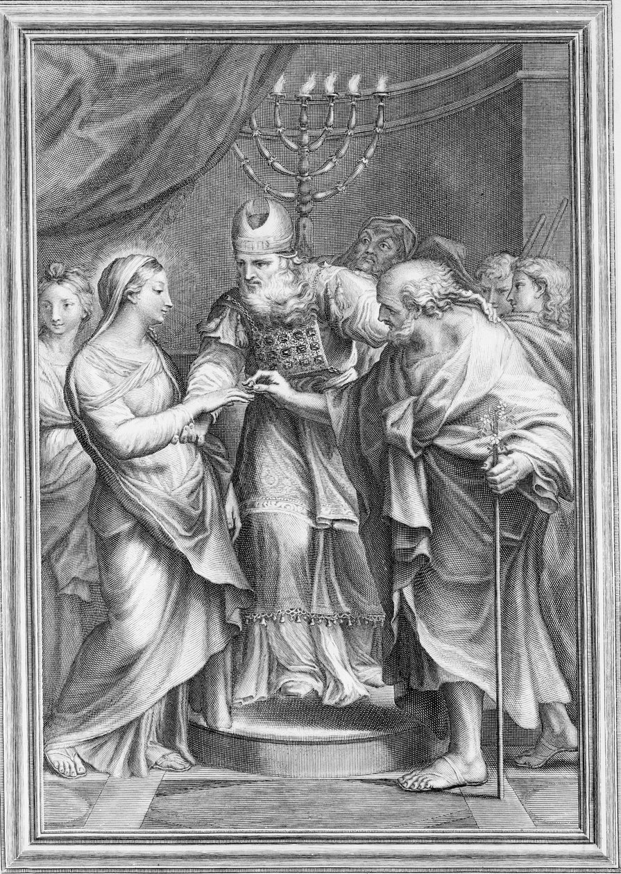 Szűzanya házassága, 1645-1724. alkotó: Benoît Farjat
