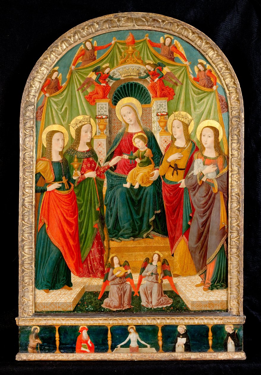Szent Katalin misztikus házassága alkotó: Benozzo di Lese di Sandro Gozzoli