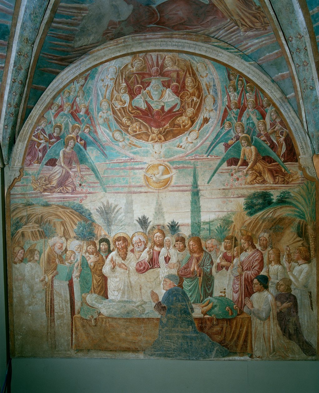 A Szűz halála alkotó: Benozzo di Lese di Sandro Gozzoli