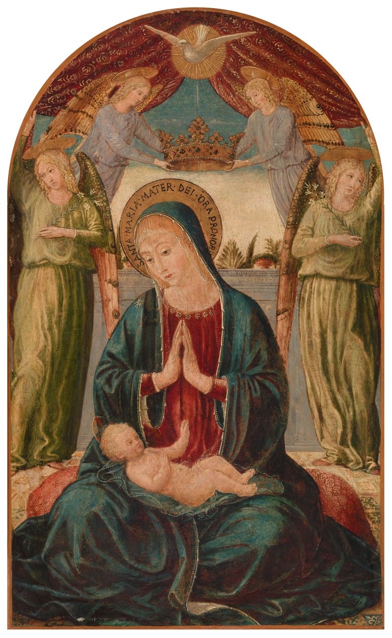 Madonna és gyermeke angyalokkal alkotó: Benozzo Gozzoli