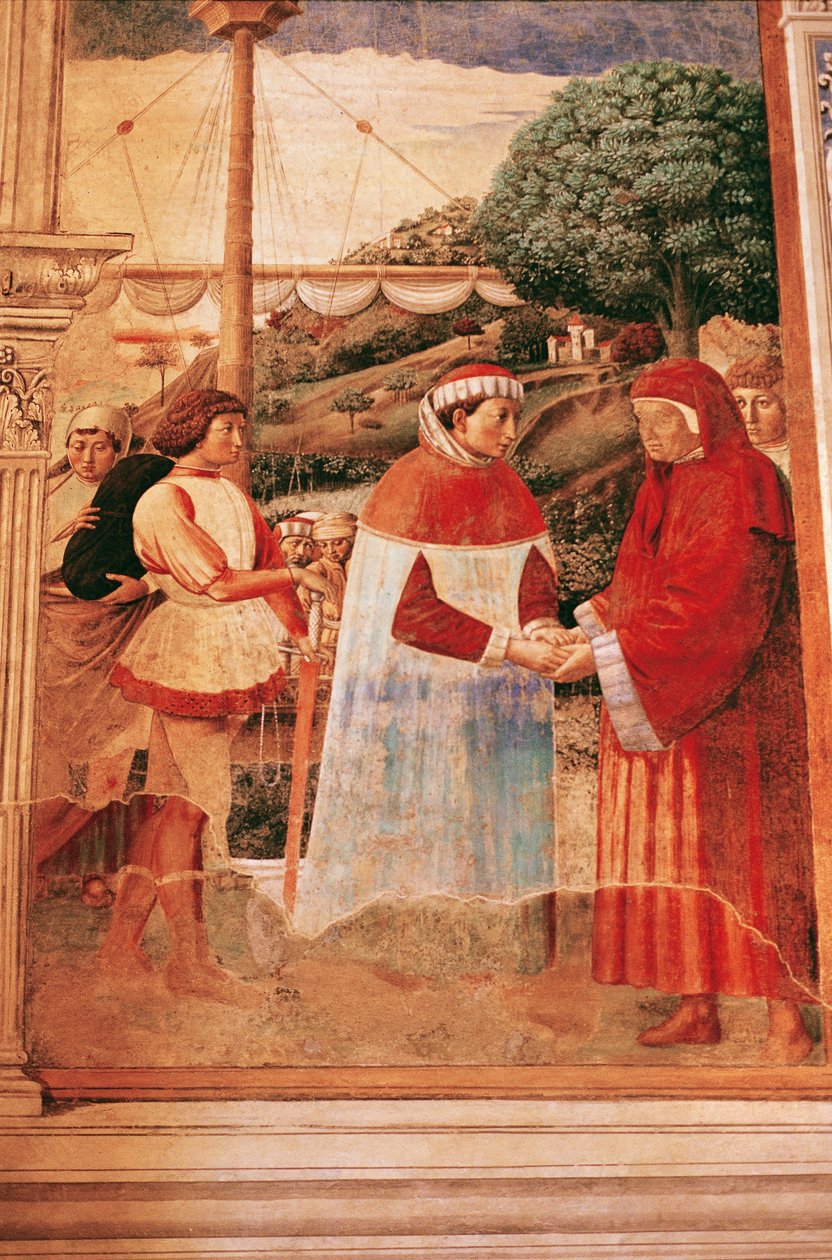 Ágoston Ostiába érkezve Rómába irányított alkotó: Benozzo di Lese di Sandro Gozzoli