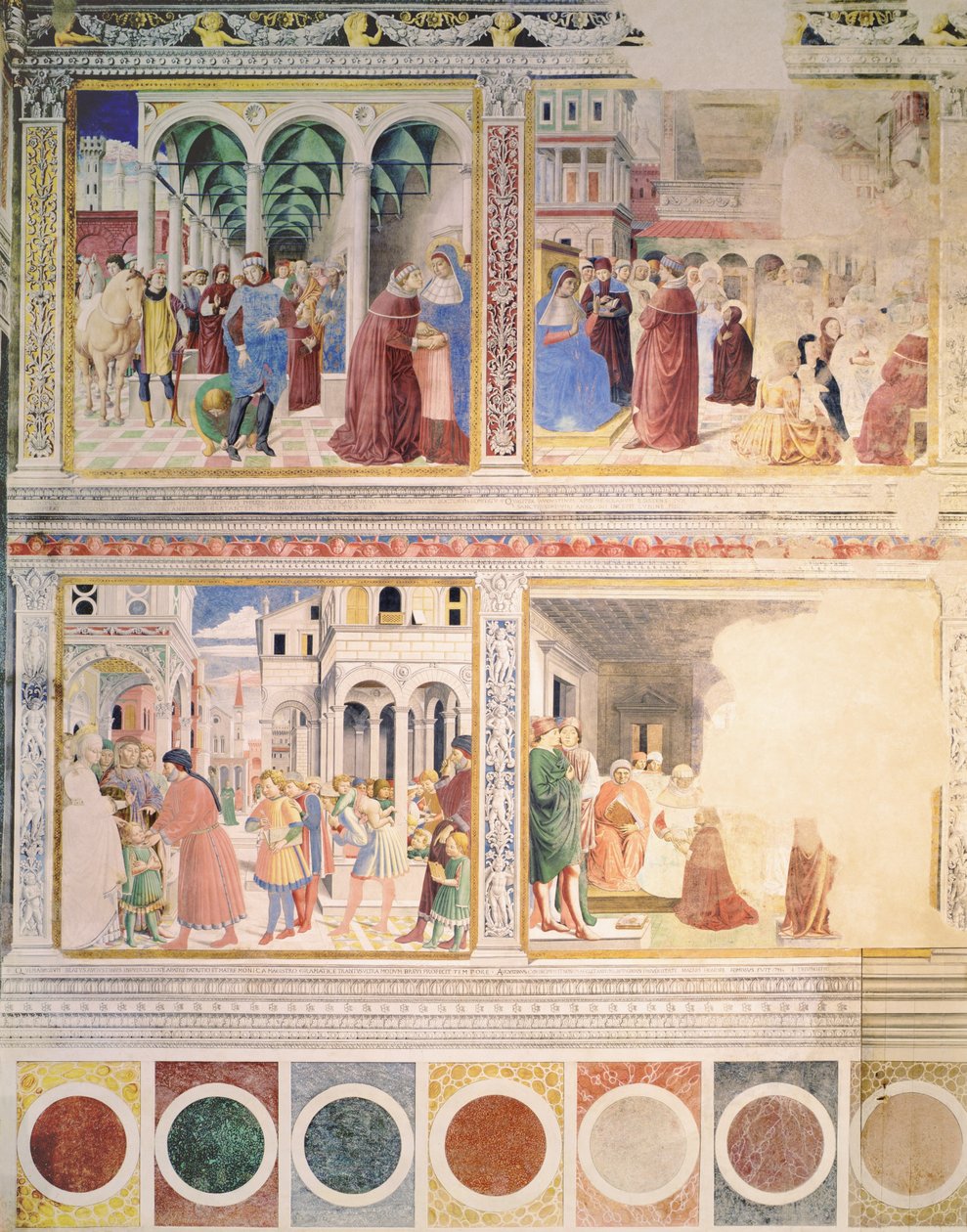 Epizódok Szent Ágoston életéből, 1463-65 (lásd még: 192535, 192549, 192550, 192552, 192553, 192554) alkotó: Benozzo di Lese di Sandro Gozzoli