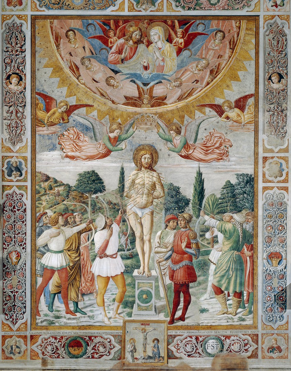 Szent Sebestyén vértanúsága alkotó: Benozzo di Lese di Sandro Gozzoli