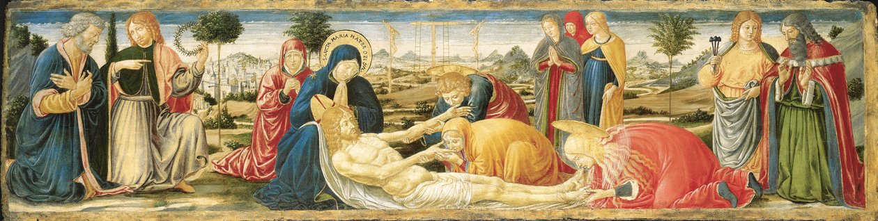 Siralom a halott Krisztus felett alkotó: Benozzo di Lese di Sandro Gozzoli