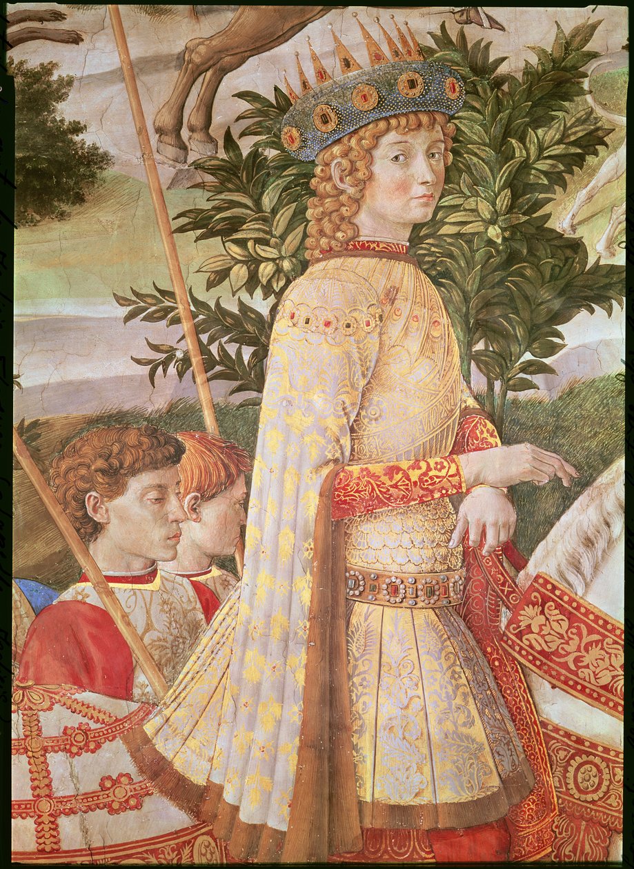 A mágusok körmenete, Lorenzo, the Magnificent által vezetett körmenet Caspar mágus képében, Lorenzo de