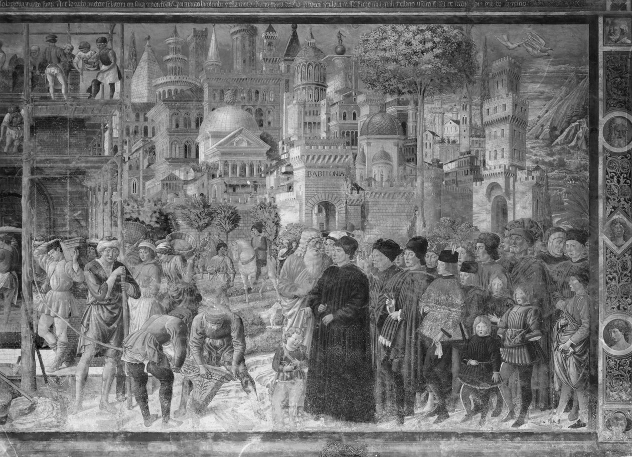 Bábel tornya alkotó: Benozzo di Lese di Sandro Gozzoli