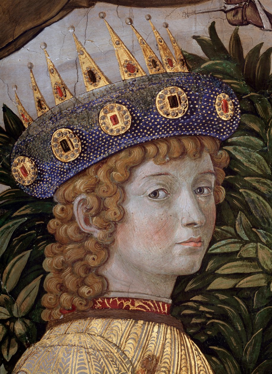 A Magi Cortege des rois mages de Jerusalem a Bethleem utazása olaszul „Viaggio dei Magi”-nak vagy „Cavalcata dei Magi”-nak nevezi. A fiatal mágus részlete Csodálatos Laurent (Laurent de Medici) arcában (A felvonulás Magi, részlet a t alkotó: Benozzo di Lese di Sandro Gozzoli