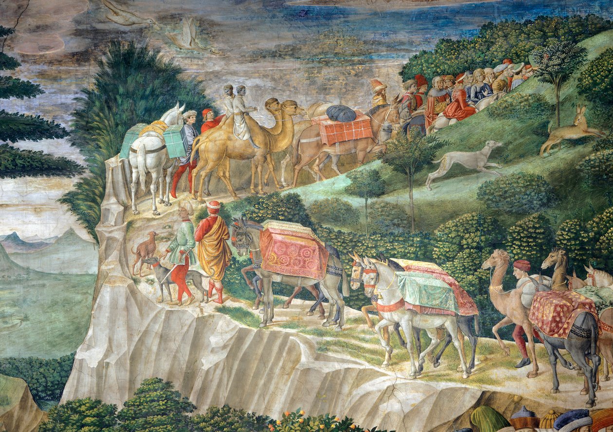 A mágusok kavalkádja alkotó: Benozzo di Lese di Sandro Gozzoli