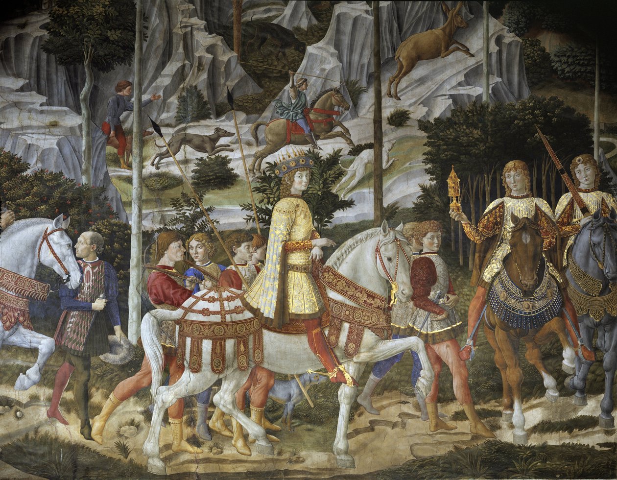A Mágusok kavalkádja, részlet alkotó: Benozzo di Lese di Sandro Gozzoli
