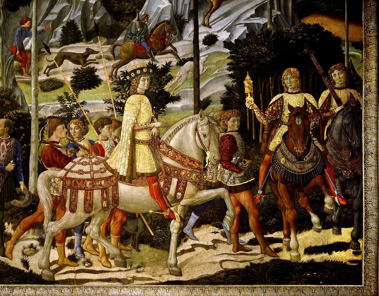 A mágus királyok utazása alkotó: Benozzo di Lese di Sandro Gozzoli