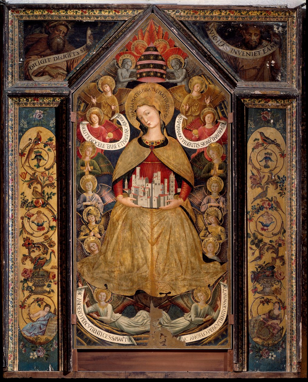 Angyalok Szűza (olaj a panelen alkotó: Benozzo di Lese di Sandro Gozzoli