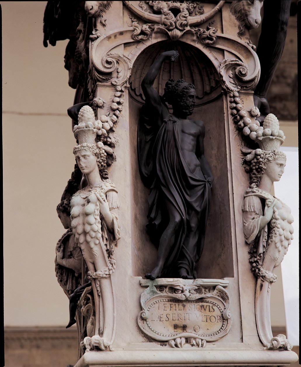 Részlet a Jupiterről, Perseus Medúza fejű szobra alapjáról, 1545-55 bronz alkotó: Benvenuto Cellini