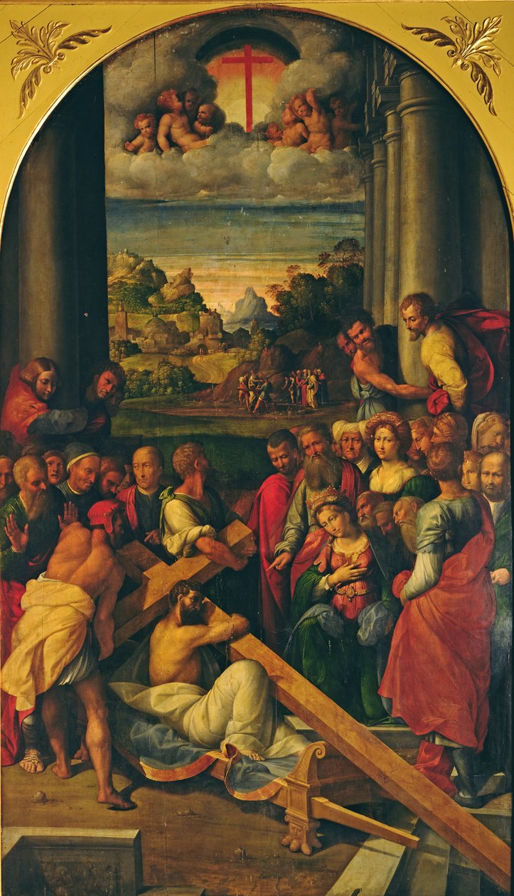 A kereszthordozás c. 1500 alkotó: Benvenuto Tisi da Garofalo