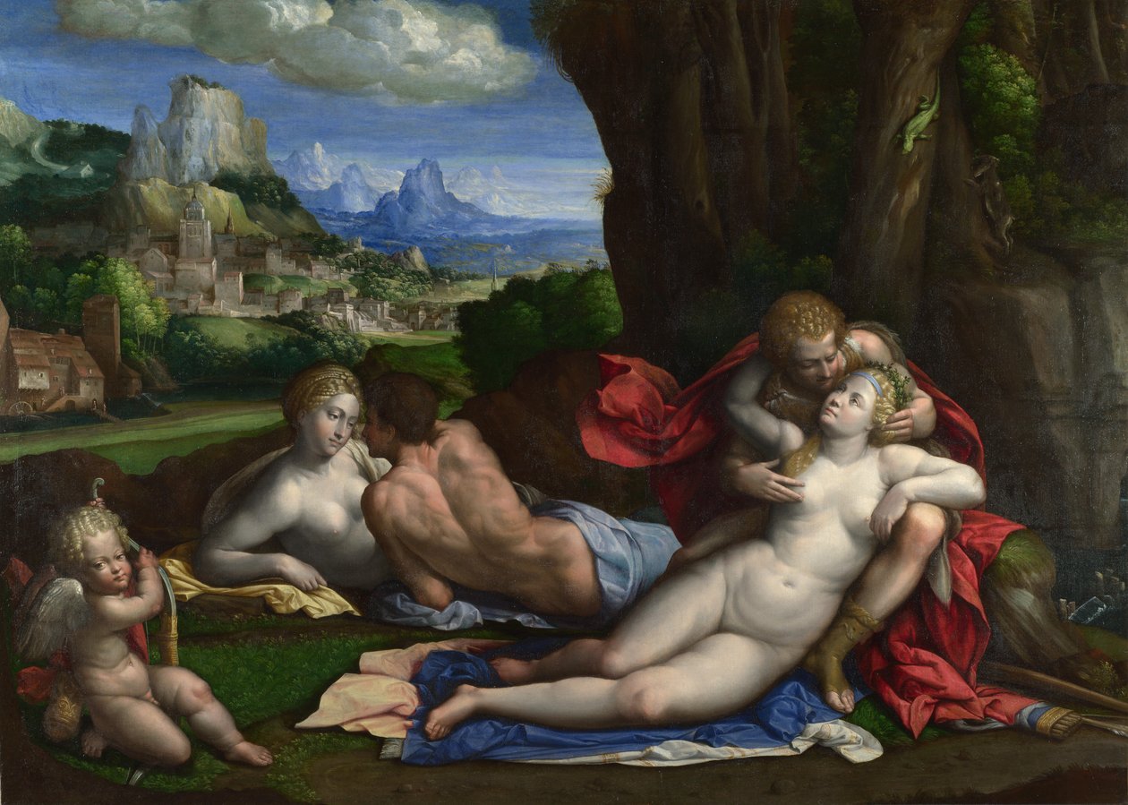 A szerelem allegóriája, c. 1527-1530 alkotó: Benvenuto Tisi da Garofalo