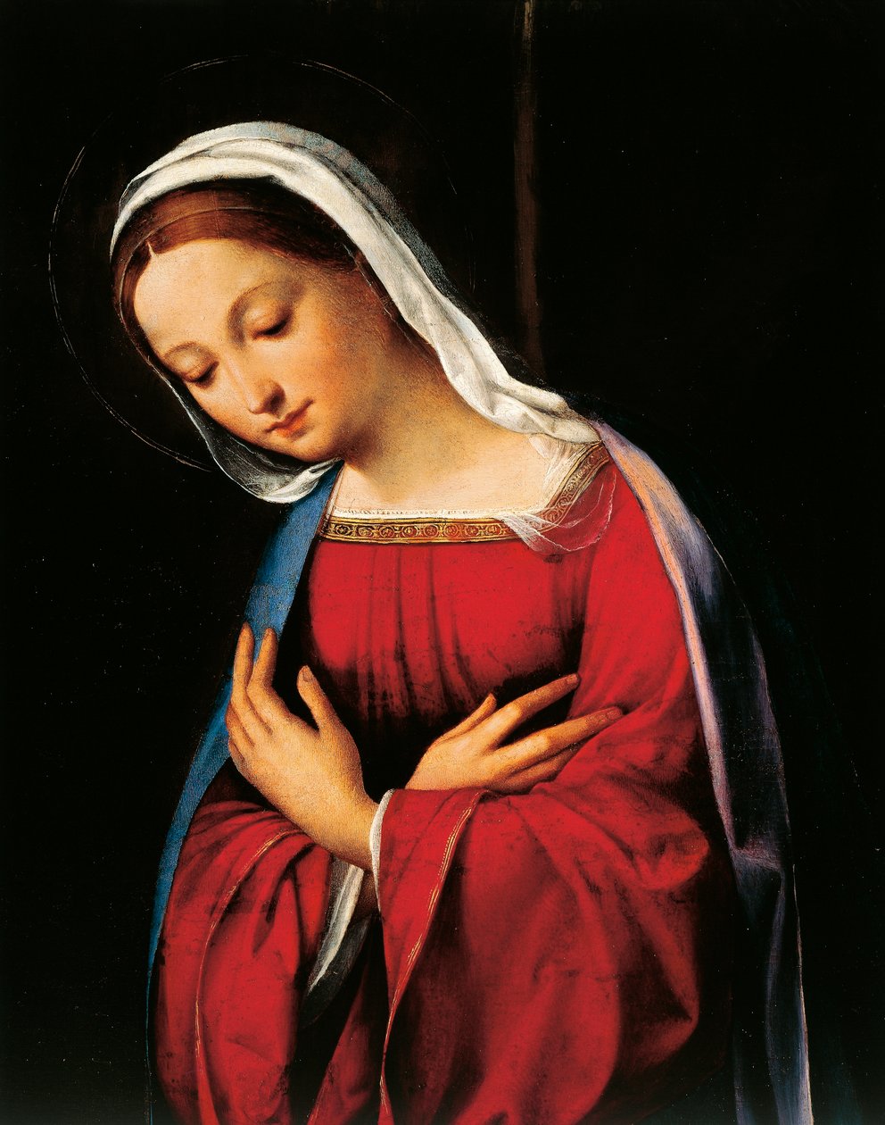 Madonna, Garofalo betlehemes részlete (1481-1559) alkotó: Benvenuto Tisi da Garofalo