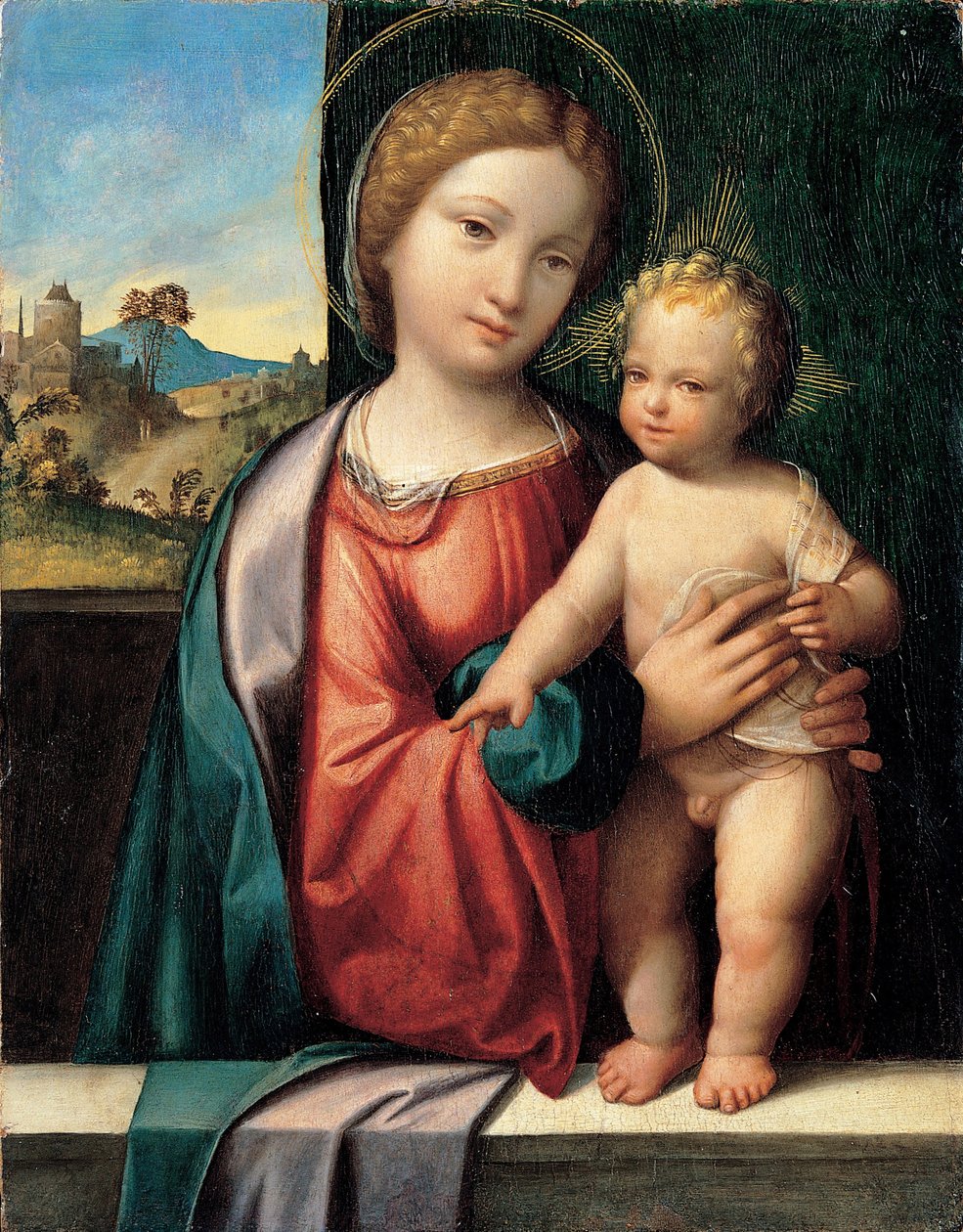 Madonna a gyermekkel, 1512 alkotó: Benvenuto Tisi da Garofalo