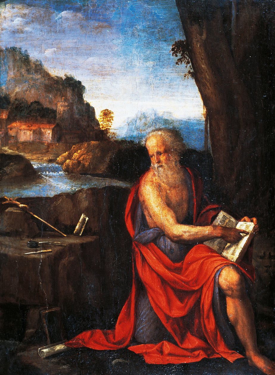 Szent Jeromos, Garofalo (1481-1559). alkotó: Benvenuto Tisi da Garofalo