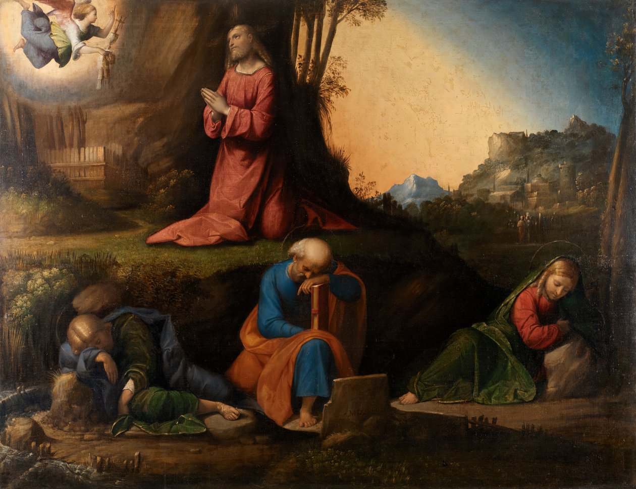 Az agónia a kertben, 1524. alkotó: Benvenuto Tisi da Garofalo