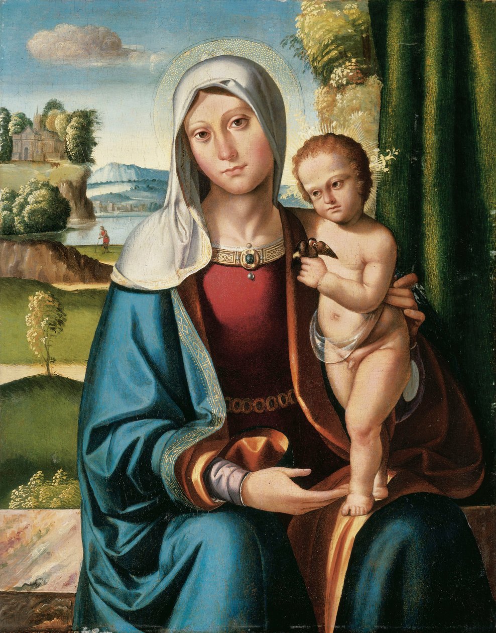 A Madonna és a gyermek alkotó: Benvenuto Tisi da Garofalo