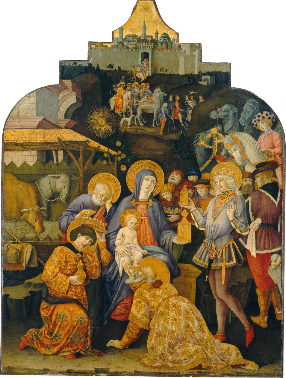 A mágusok imádása c. 14701475. alkotó: Benvenuto di Giovanni