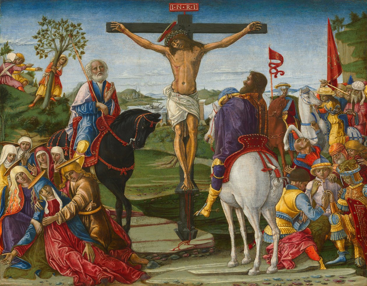 A keresztre feszítés, valószínűleg 1491. alkotó: Benvenuto di Giovanni