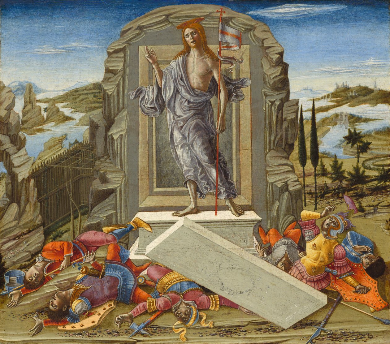 A feltámadás, valószínűleg 1491. alkotó: Benvenuto di Giovanni