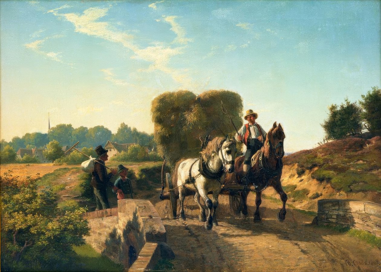 Berend Goos, hazajön a szénavágásból alkotó: Berend Goos