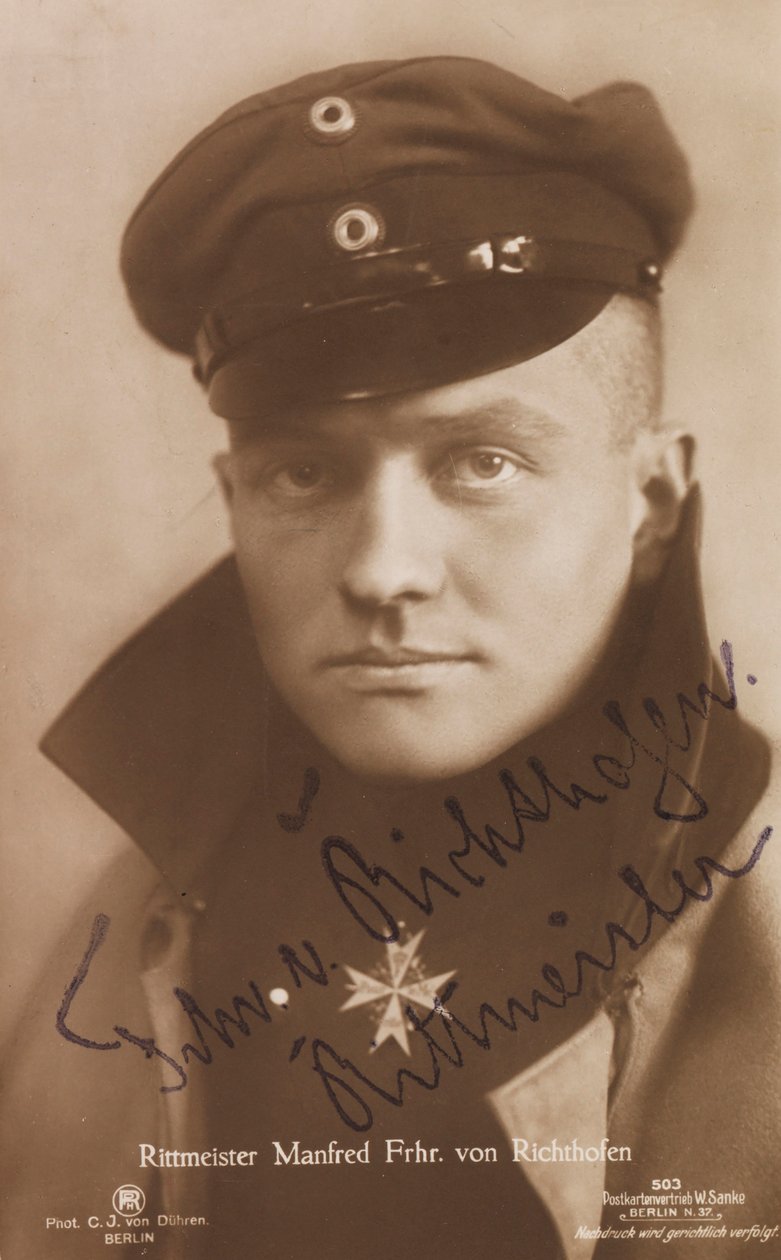 Manfred von Richthofen portréja 1892-1918, 1918. alkotó: Berlin . Photo studio C. J.