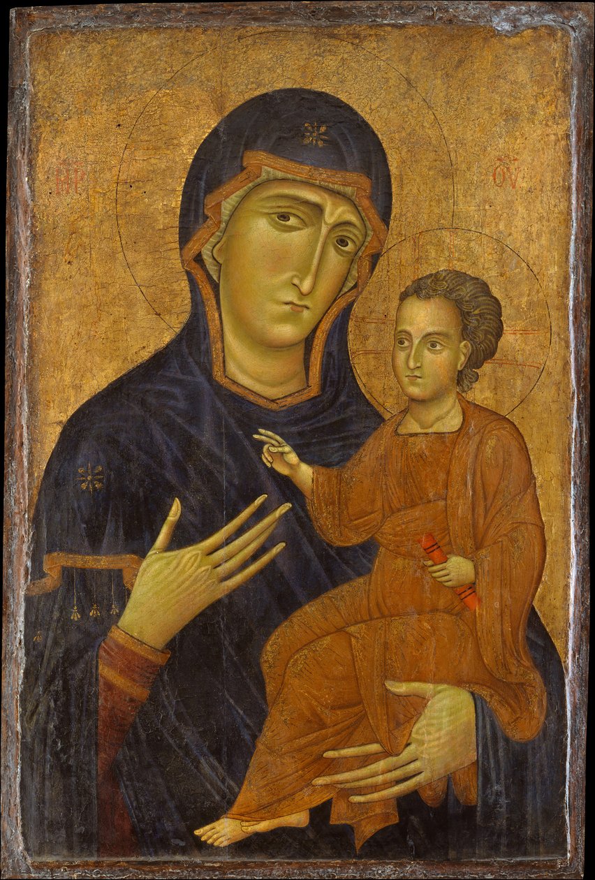 Madonna és gyermeke, valószínűleg 1230-as évek. alkotó: Berlinghiero