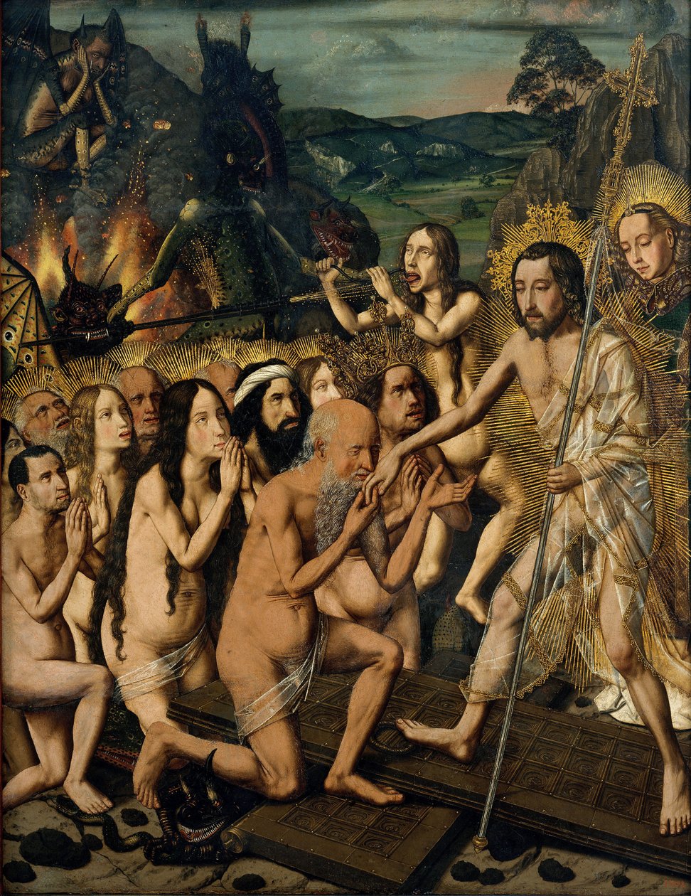 Krisztus leszállása Limbóba, 1475 körül (olaj, fa) alkotó: Bermejo