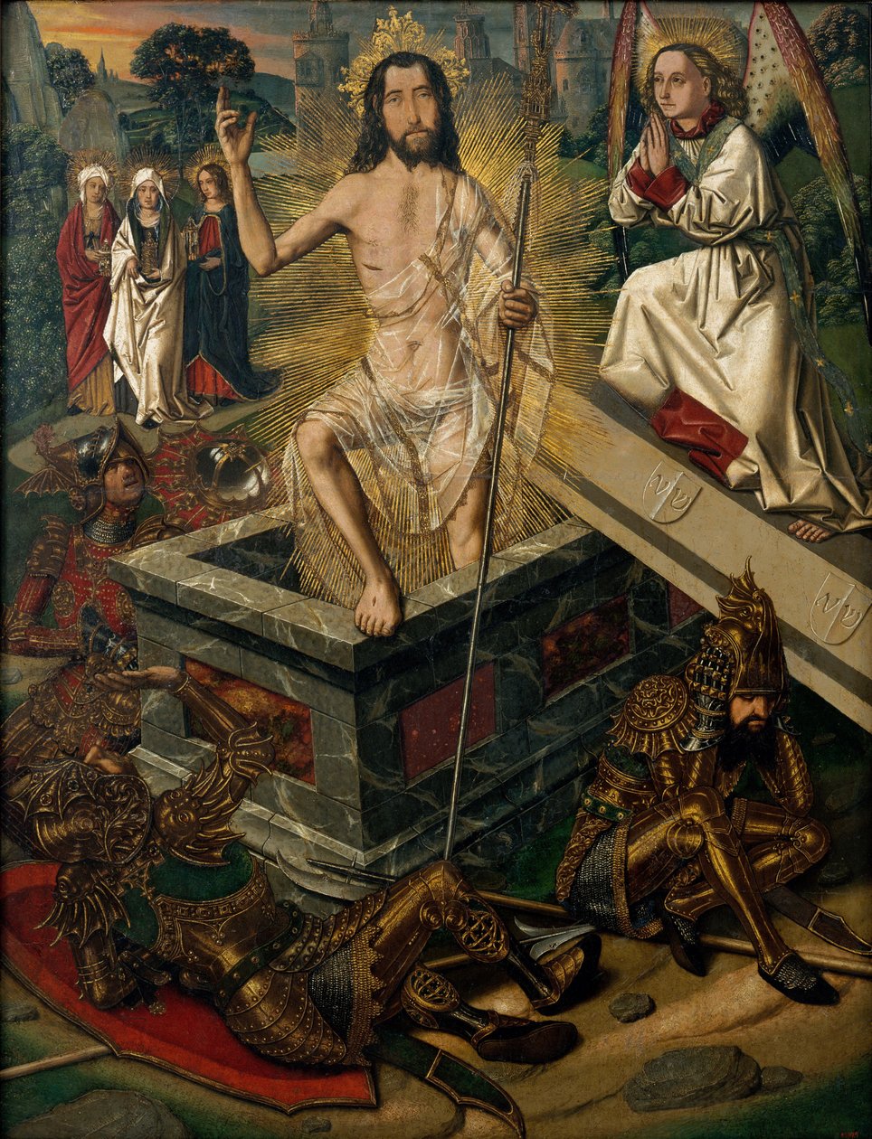 The Resurrection, 1475 körül (olaj, fa) alkotó: Bermejo