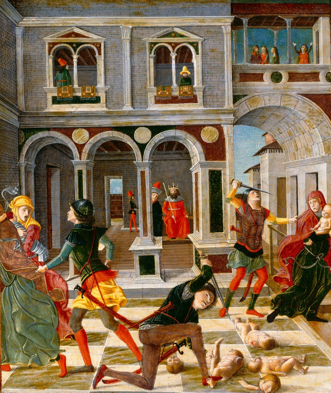 Az ártatlanok mészárlása, 15. század közepe-vége (tempera, tábla) alkotó: Bernadino Jacobi Butinone