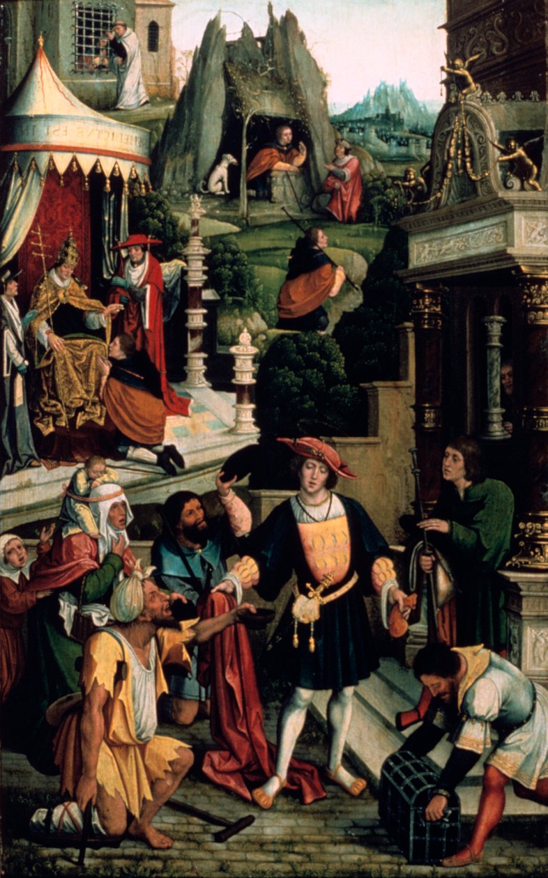 Szent Rókus legendája, 16. század. alkotó: Bernard van Orley