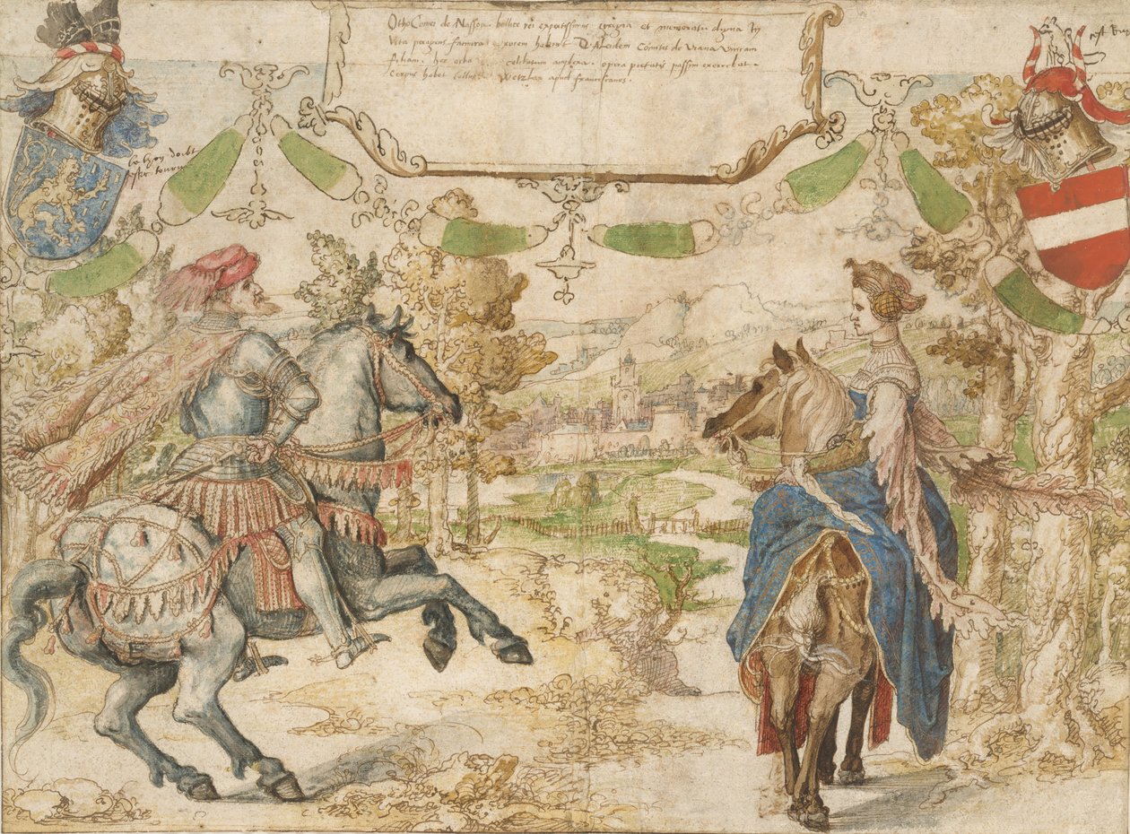 Ottó, Nassau grófja és felesége, Adelheid van Vianen, 1530-35. alkotó: Bernaert van Orley