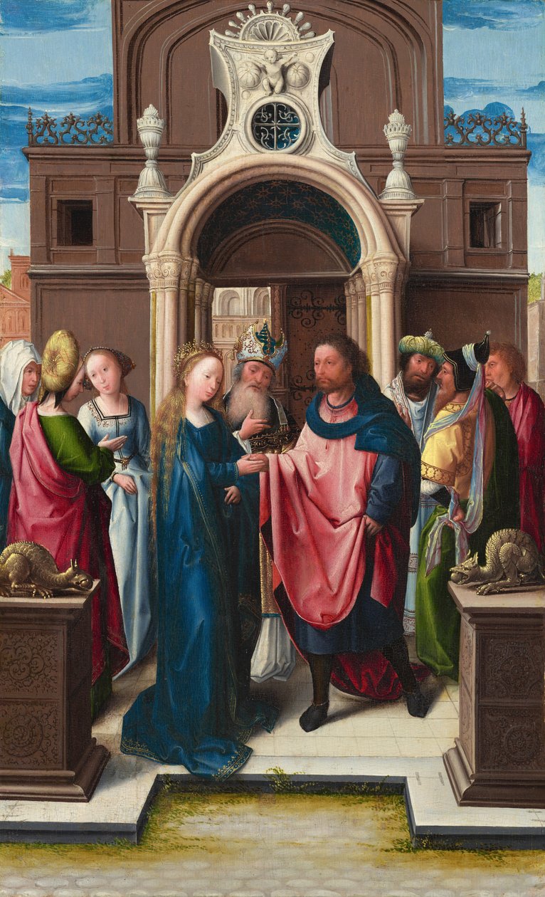 A Szűzanya házassága c. 1513. alkotó: Bernaert van Orley