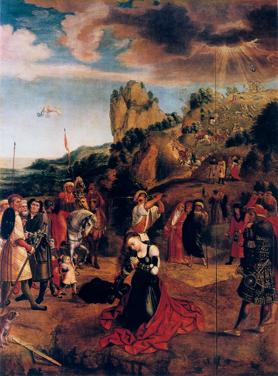 Szent Katalin vértanúsága, 16. század. alkotó: Bernard van Orley